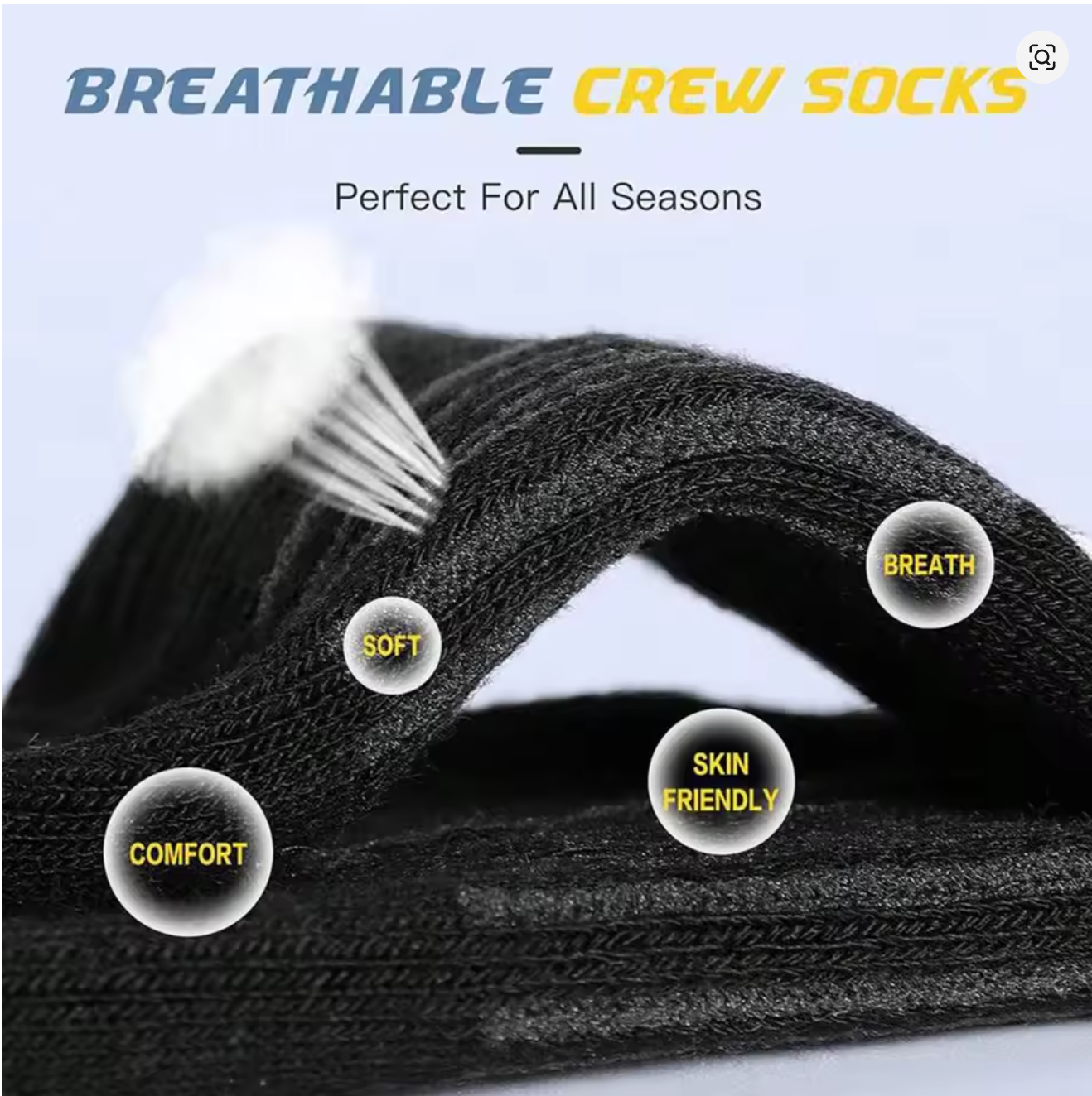 Men's 6 Pairs Pack High Perfor - Cotton Crew Sock Pack review and price