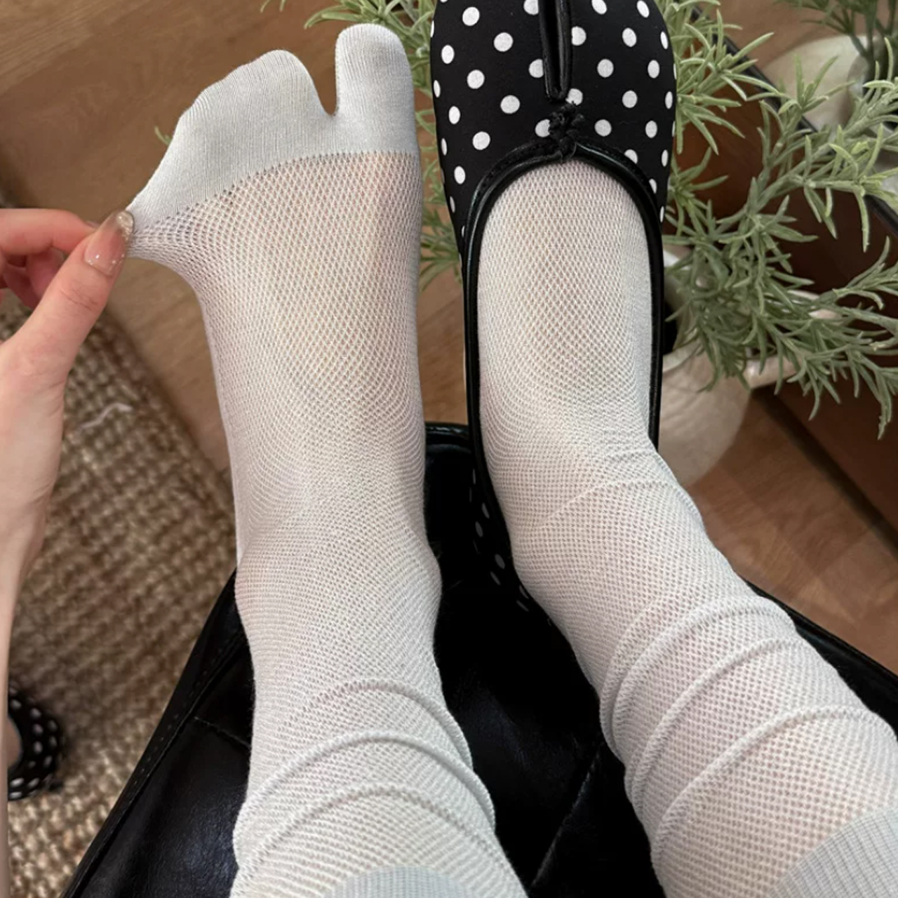 White Split Toe Socks for Wome - Toe Sock Split review and price