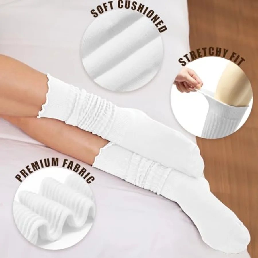 Women's Ruffle Slouchy Socks 3 - Boot Sock Slouchy review and price