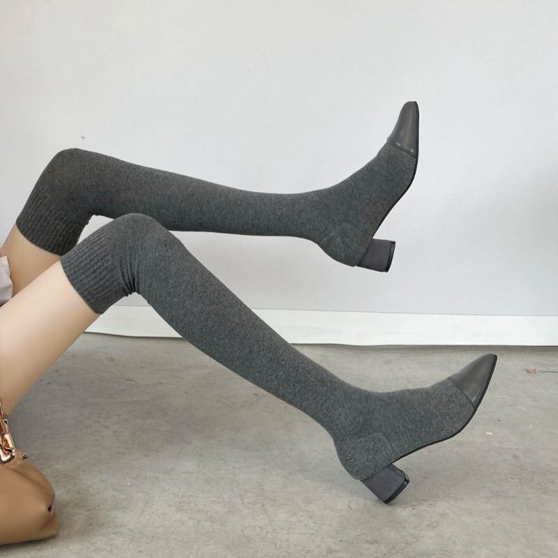 High Knee Sock Shoes 2025 New  - Knee High Sock Women review and price