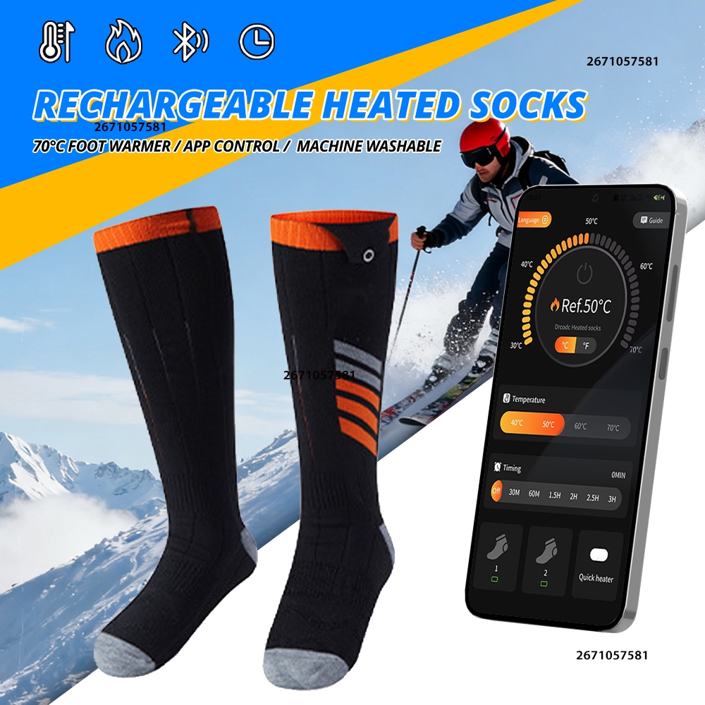 APP Control Heated Socks Recha - Thermal Sock Winter review and price