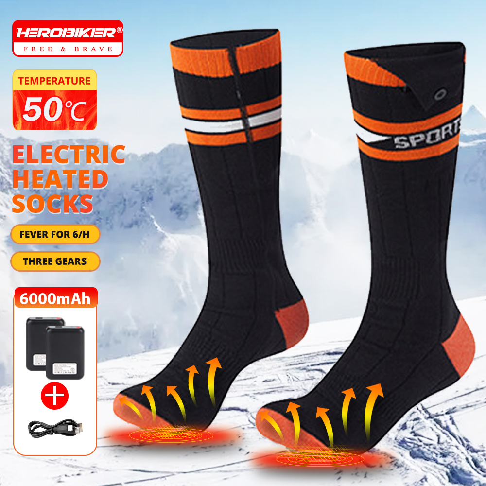 Heating Socks 6000mah Battery  - Thermal Sock Winter review and price